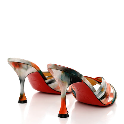 Christian Louboutin Crepe Satin Ombre Nicol Is Back 85 Slide Sandals 38.5 Loubi 4 of 8