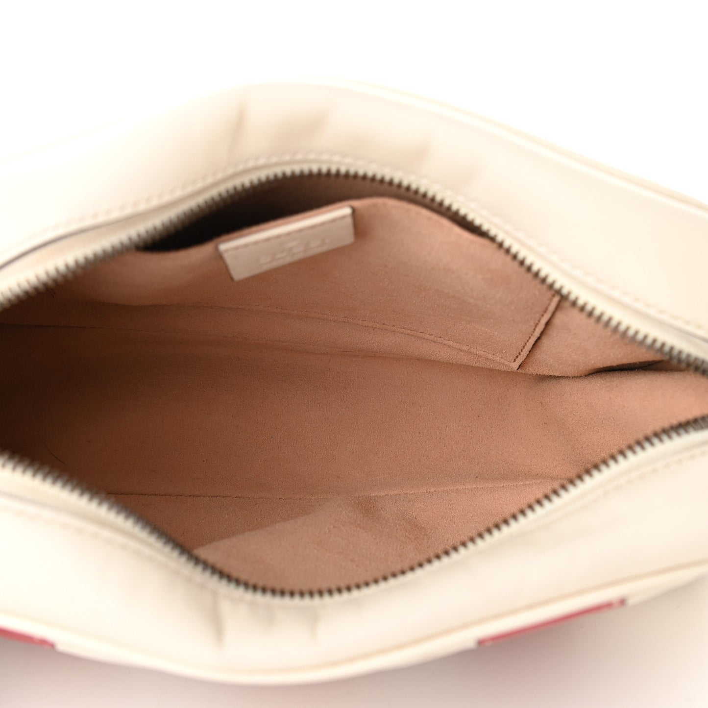 Calfskin Matelasse Trompe L'Oeil Print Small GG Marmont Chain Shoulder Bag White