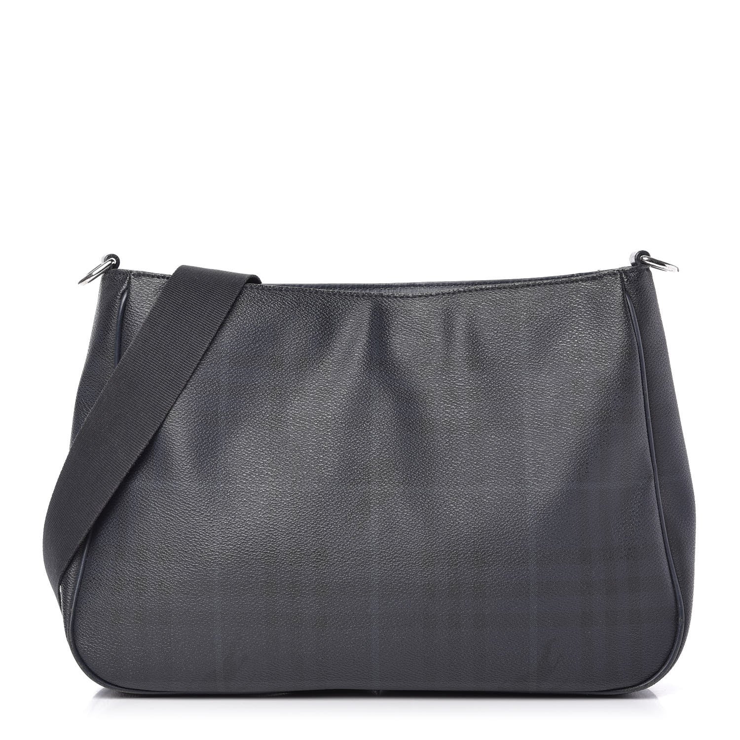 Burberry Haymarket Check Shoulder Bag Blue Black 1 of 9