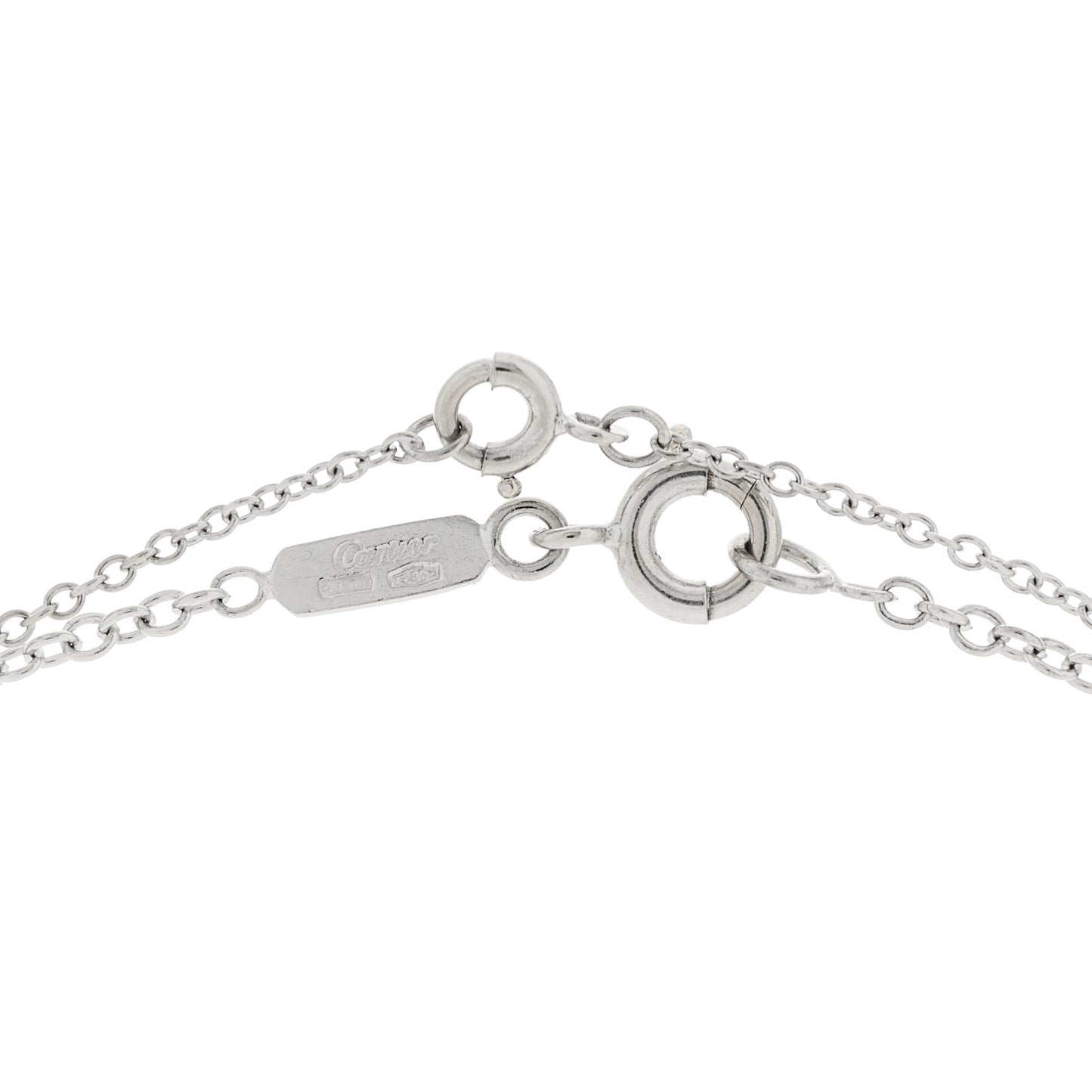 18K White Gold Diamond .45ctw Hindu Floral Pendant Necklace