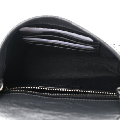 Saint Laurent Crinkled Calfskin Matelasse Monogram Niki Chain Wallet Fog 5 of 12