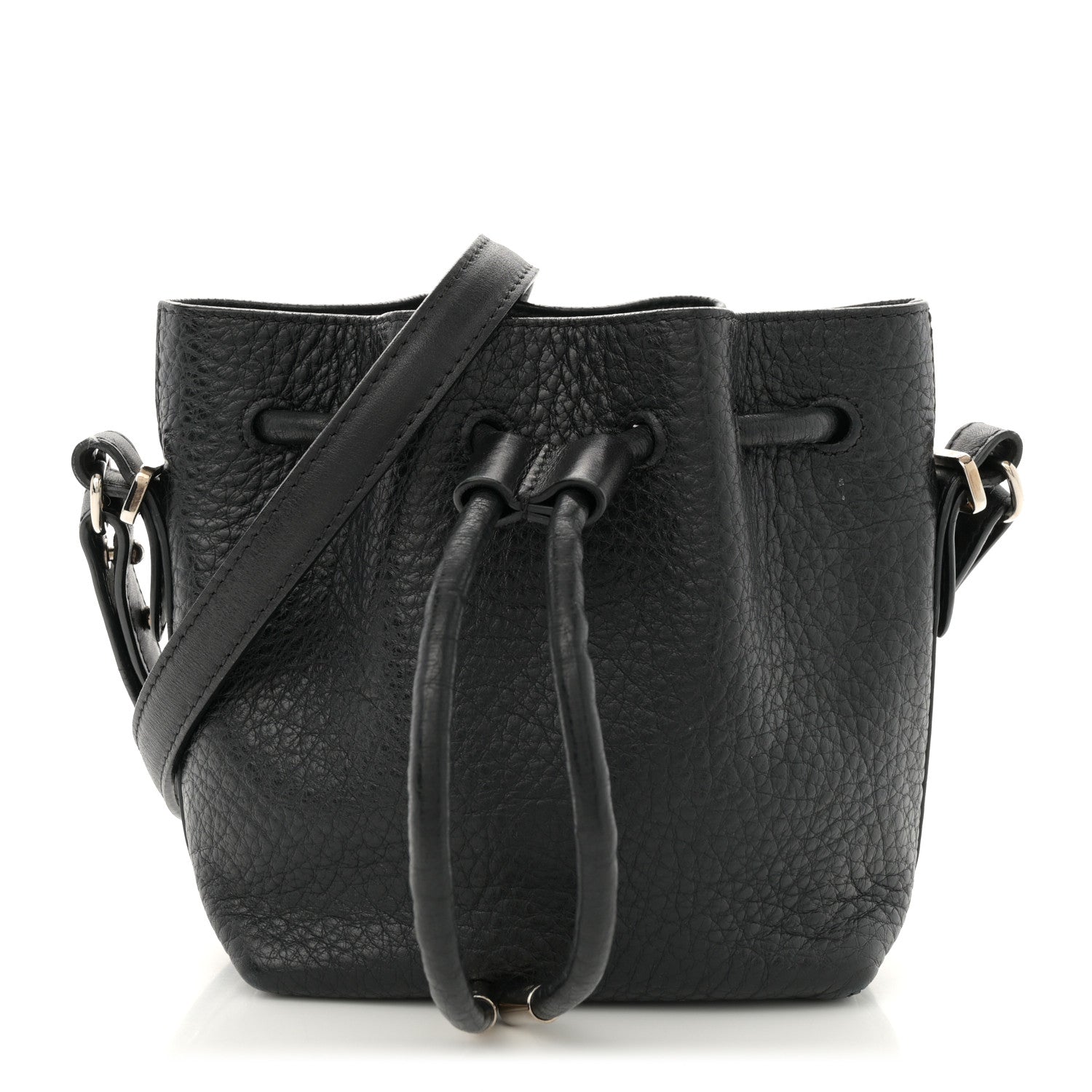 Proenza Schouler Calfskin Buffalo Mini Bucket Bag Black 1 of 10