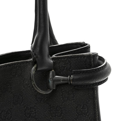 Gucci Monogram Denim GG Shoulder Bag Black 11 of 12