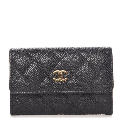 Chanel Caviar Quilted Flap Card Holder Black 1 of 9
