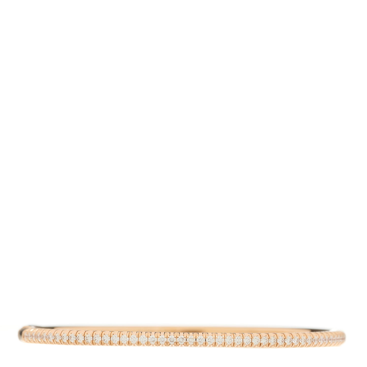 18K Pink Gold Diamond Etincelle de Cartier Bangle Bracelet 16
