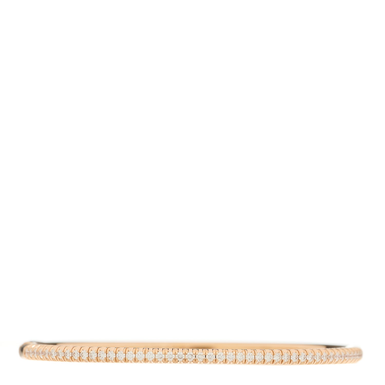 Cartier 18K Pink Gold Diamond Etincelle de Cartier Bangle Bracelet 16 1 of 4