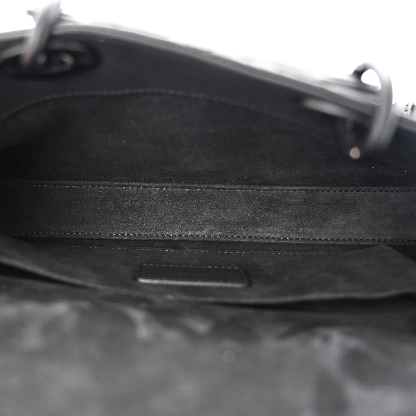 Ultra Matte Calfskin Cannage Medium Lady D-Joy Black