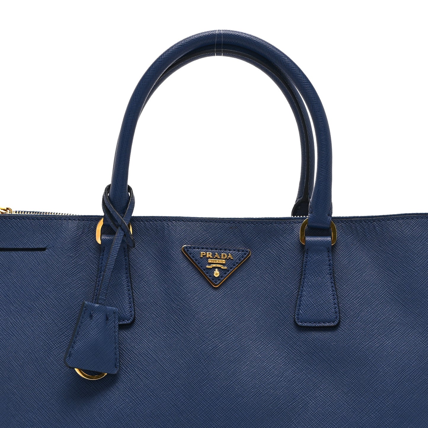 Saffiano Lux Extra Large Galleria Double Zip Tote Bluette
