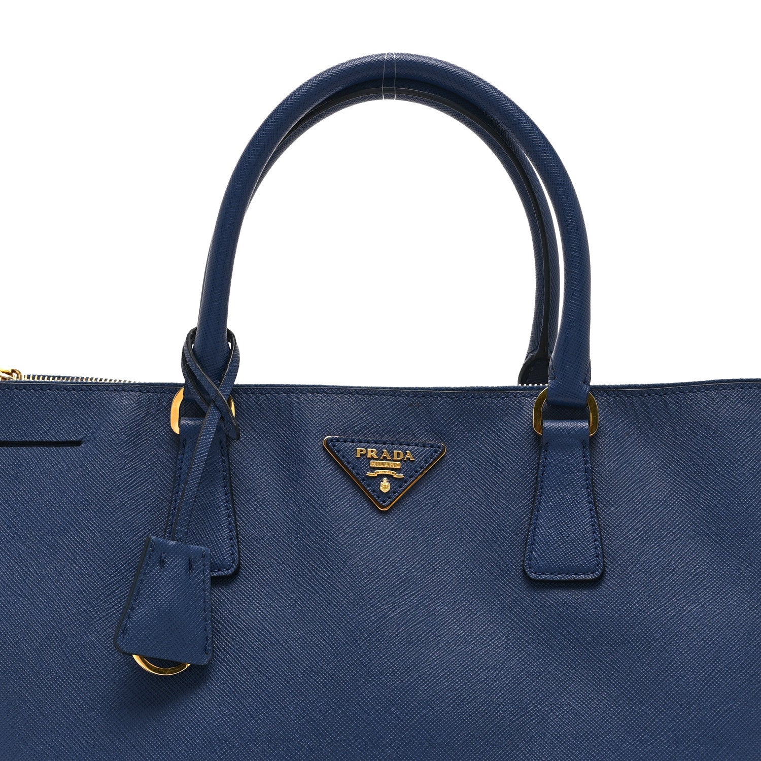 Prada Saffiano Lux Extra Large Galleria Double Zip Tote Bluette 8 of 10