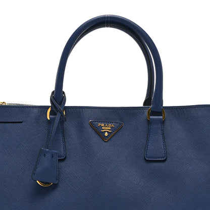 Prada Saffiano Lux Extra Large Galleria Double Zip Tote Bluette 8 of 10