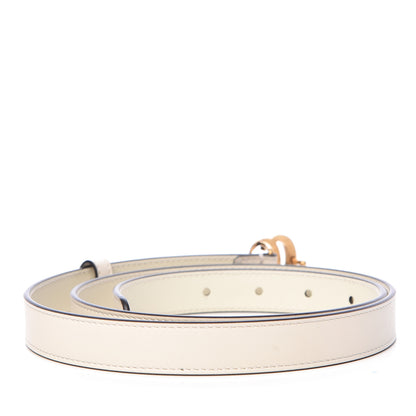 Gucci Calfskin Double G 20mm Belt 90 36 Mystic White 3 of 6