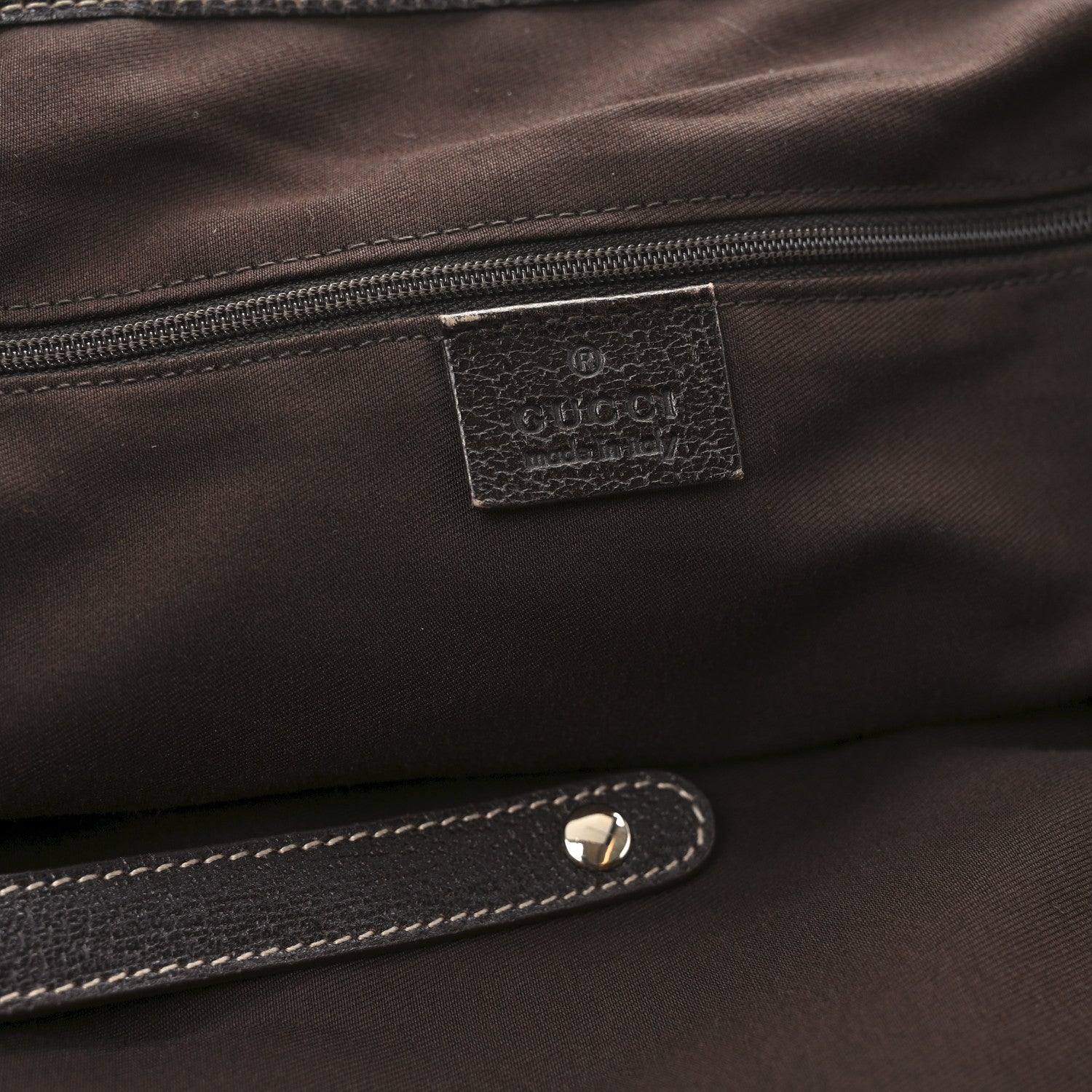 Gucci Monogram Large Princy Tote Dark Brown 6 of 12