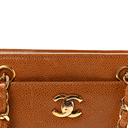 Chanel Caviar CC Tote Brown 8 of 10