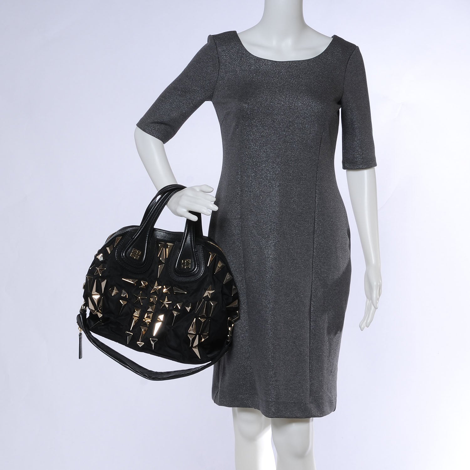Givenchy Nylon Studded Medium Nightingale Black 2 of 5