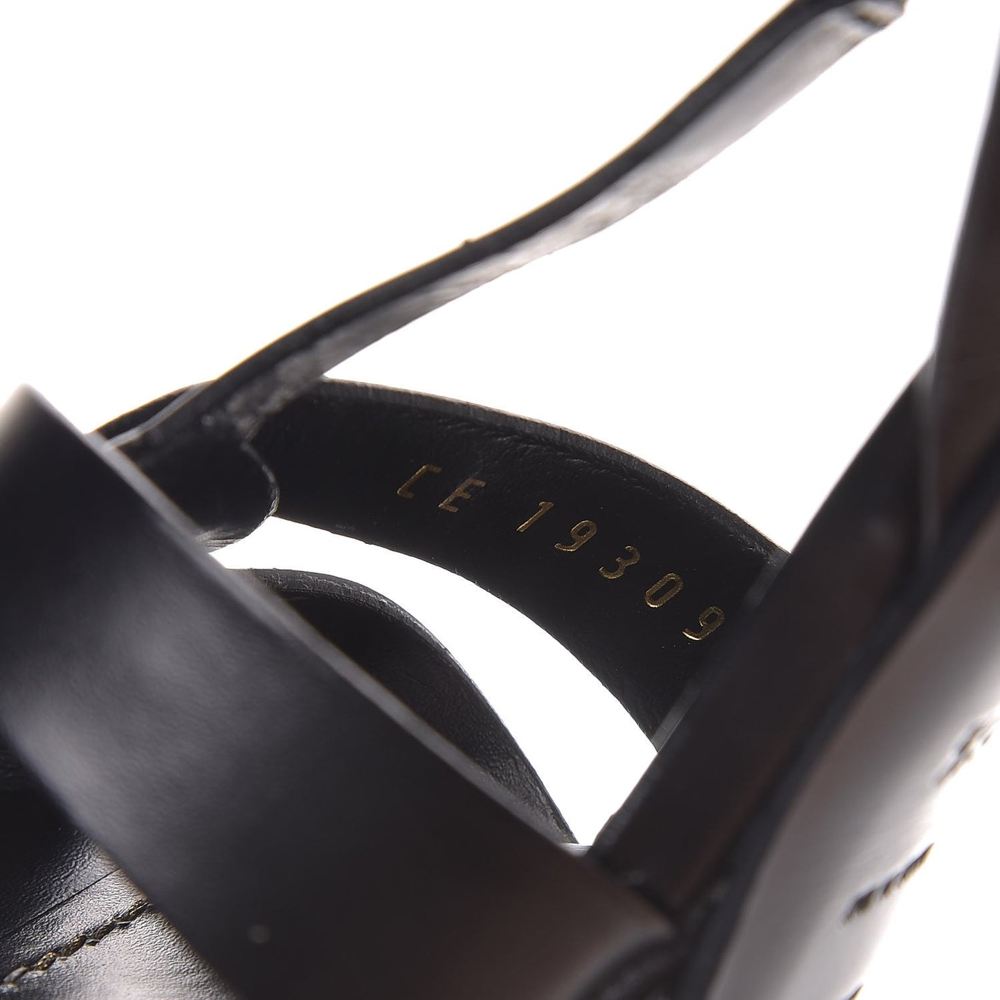 Calfskin Tribute 105 Platform Sandals 36.5 Black