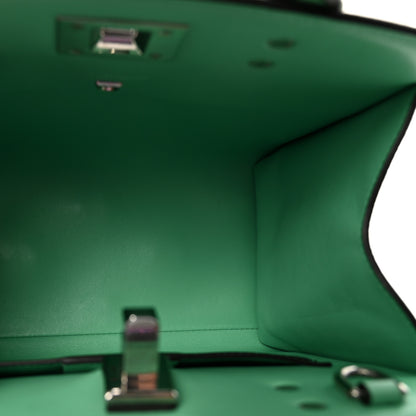 Salvatore Ferragamo Hammered Calfskin Small The Studio Box Bag Fresh Mint 5 of 9