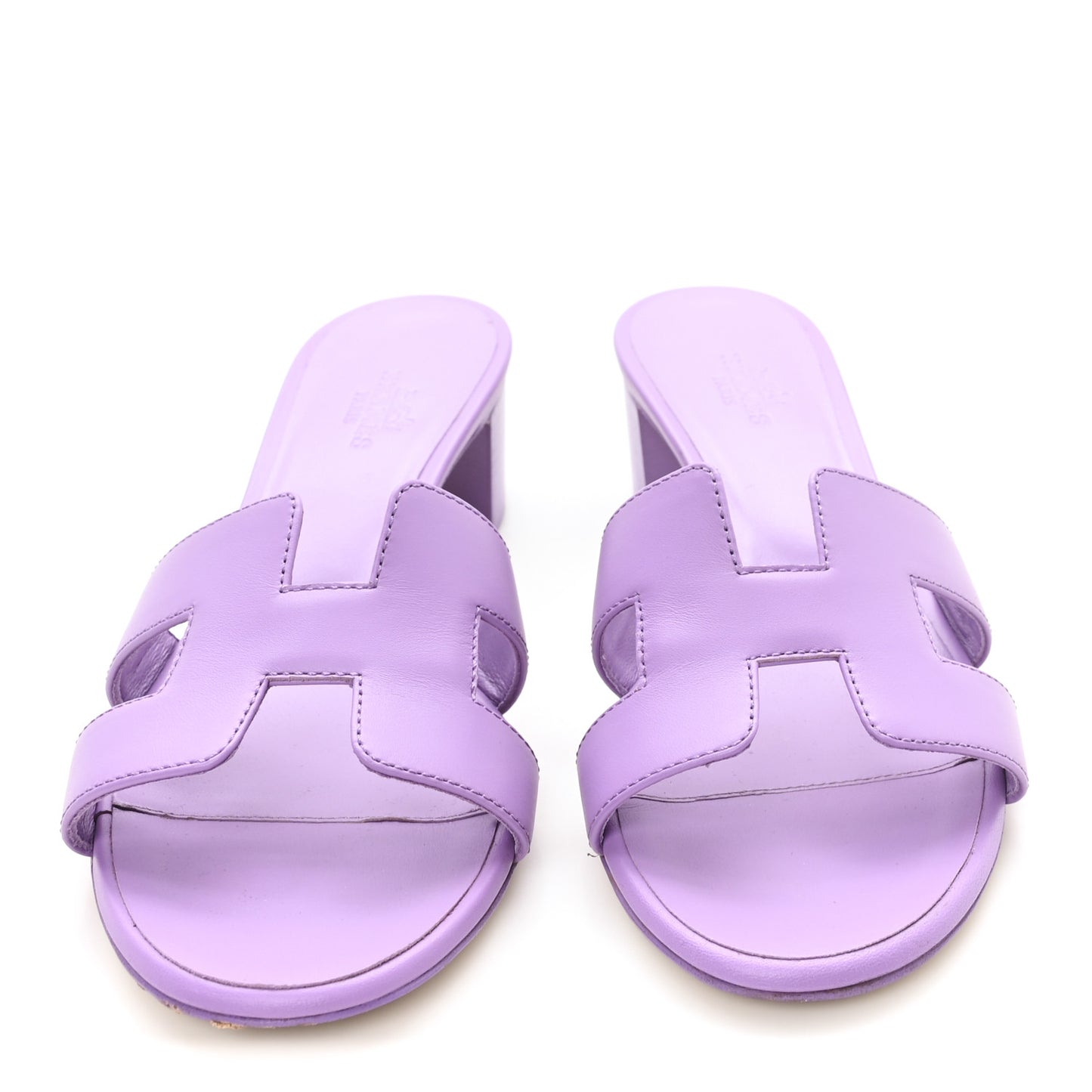 Calfskin Oasis Sandals 36.5 Violet