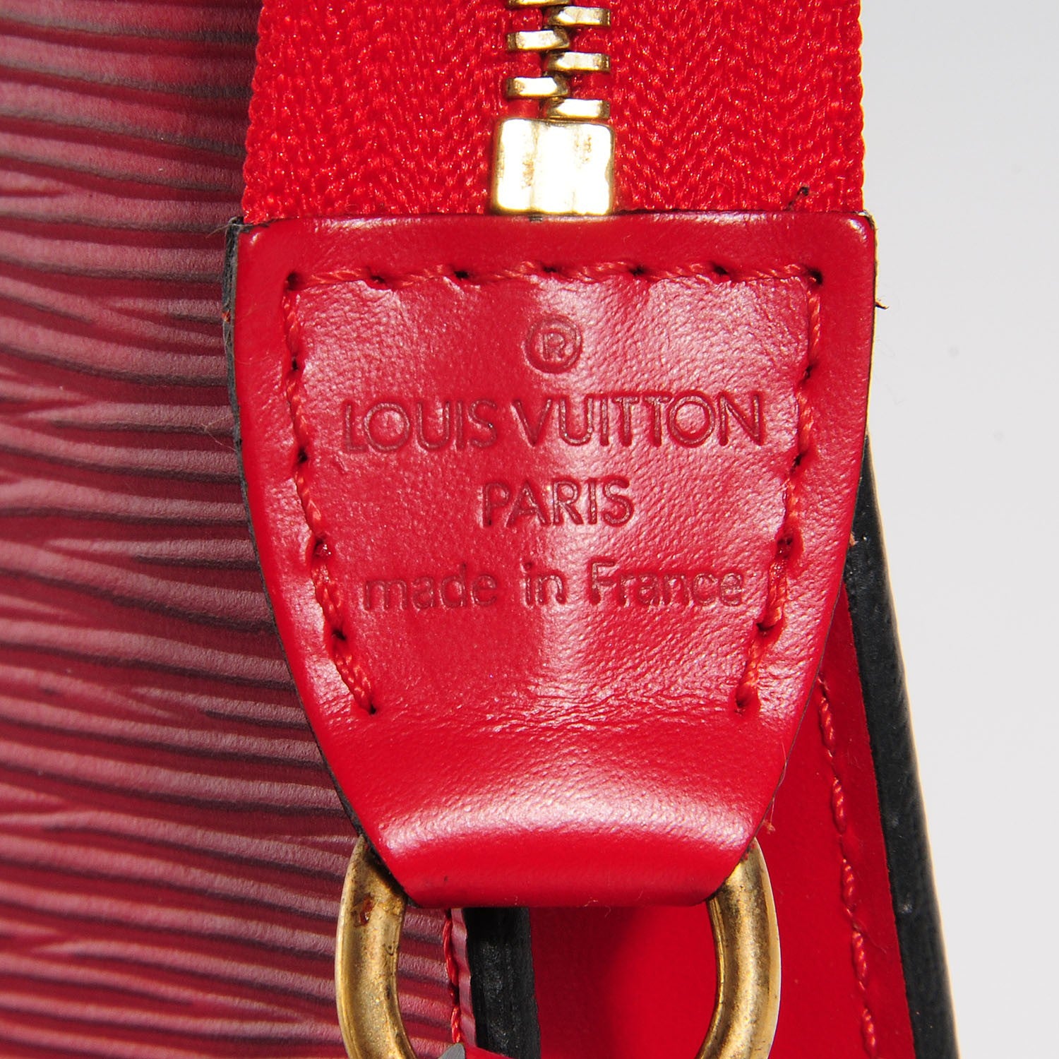Louis Vuitton Epi Pochette Accessories 24 Castillan Red 6 of 8