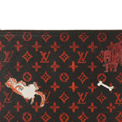 Louis Vuitton Catogram Neverfull MM GM Pochette Marron 7 of 7