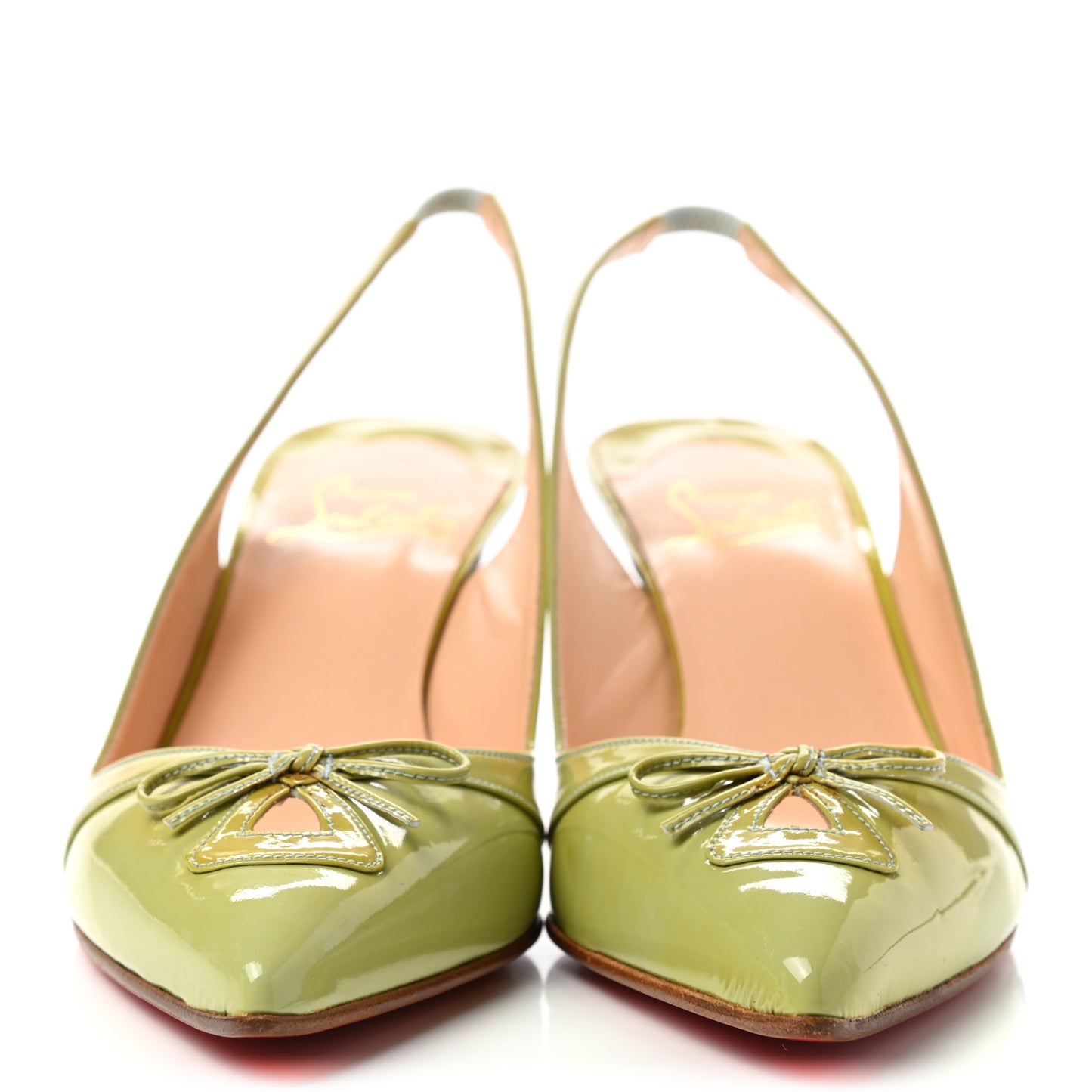 Patent Slingback Pumps 39.5 Green