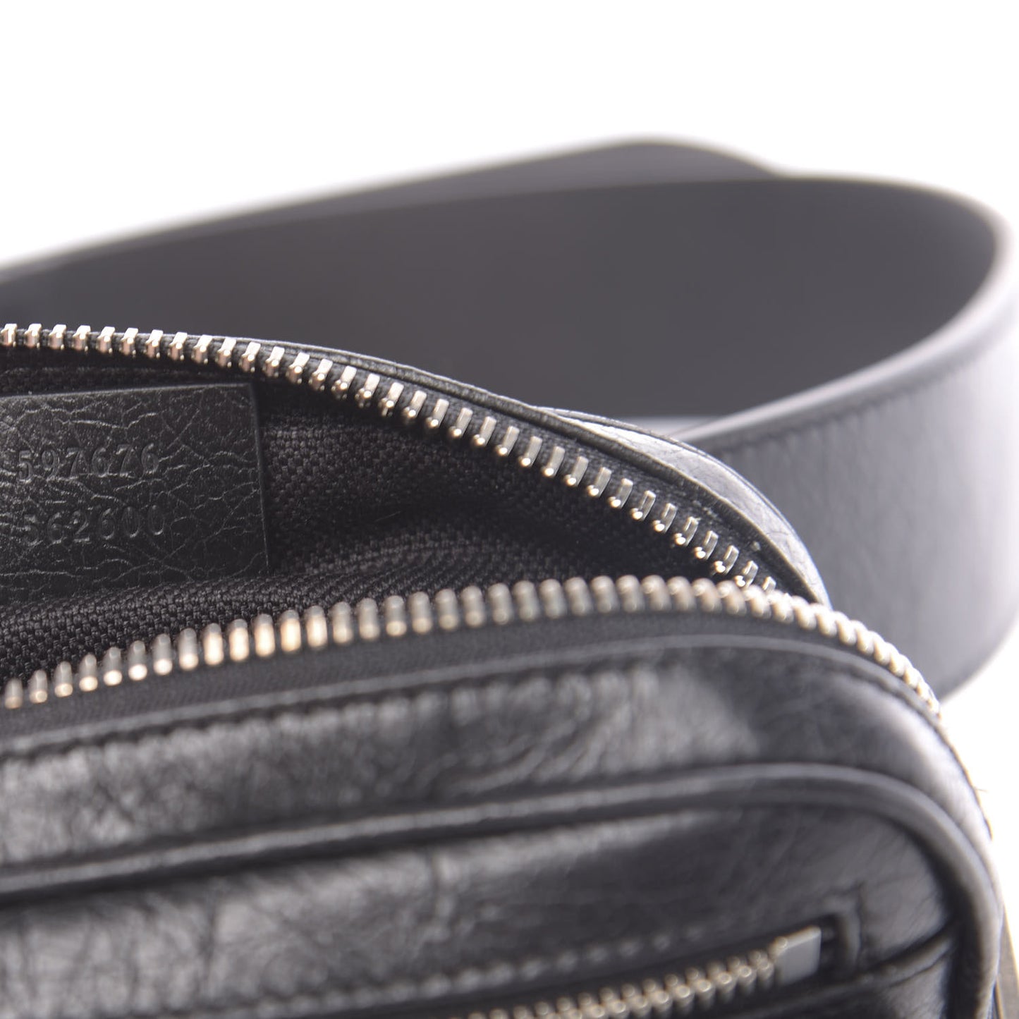 Fluffy Calfskin Mini Morpheus Belt Bag 70 28 Black