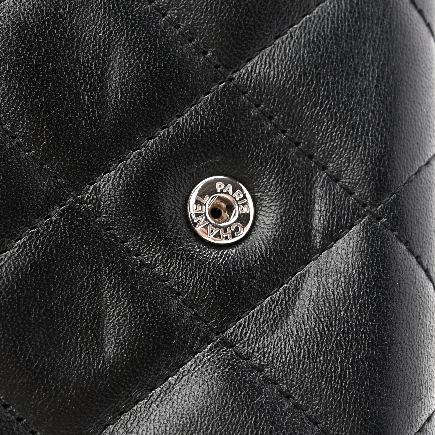 Chanel Lambskin Quilted Large Flap Wallet Black 11 of 14