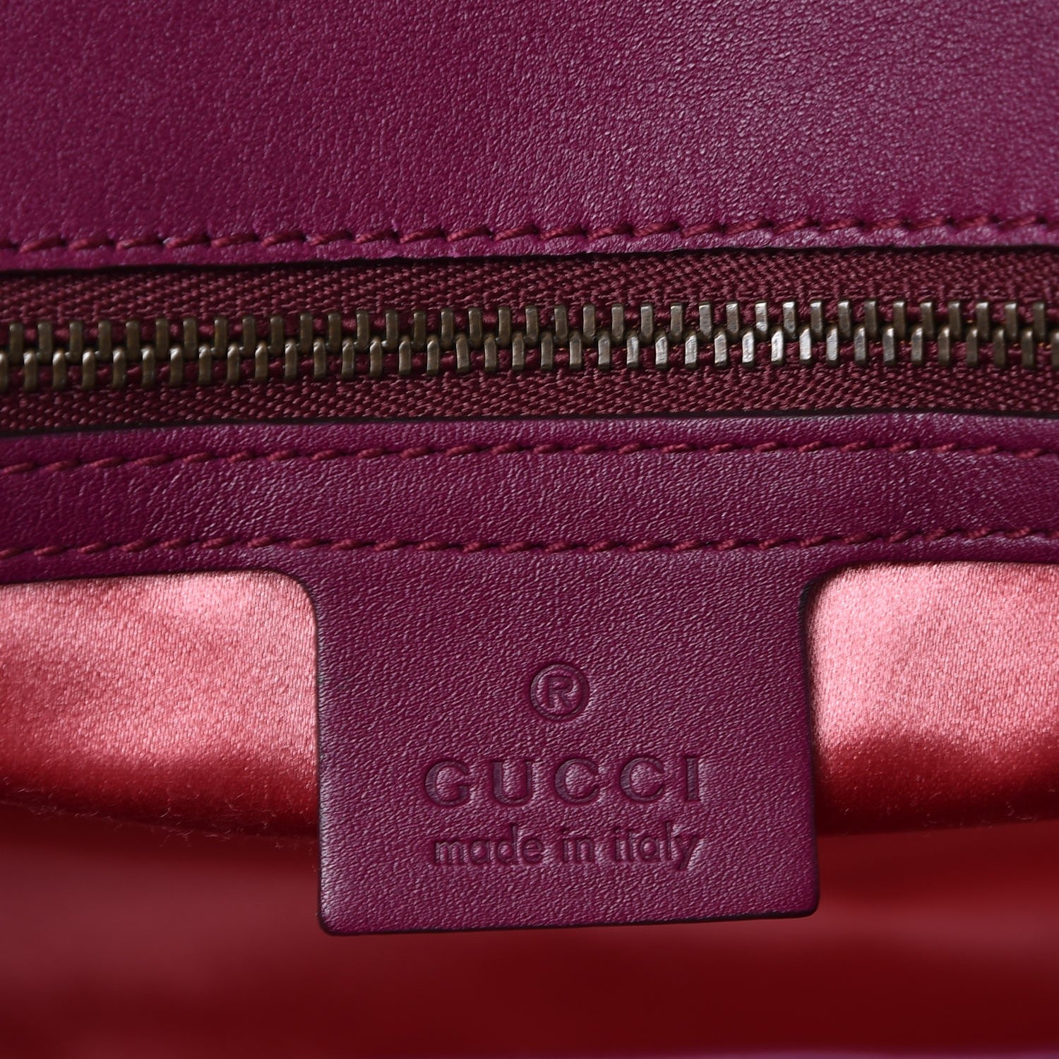 Gucci Velvet Matelasse Medium GG Marmont Shoulder Bag Fuchsia Violet Cyclamen 6 of 7