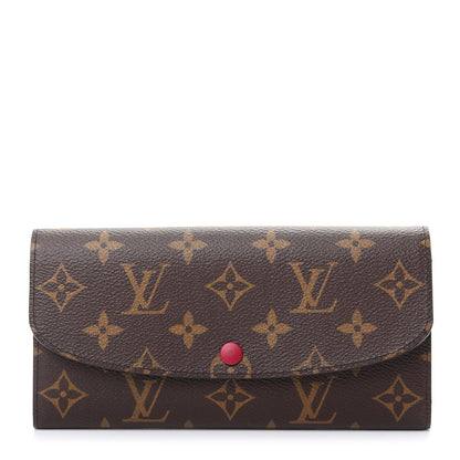 Louis Vuitton Monogram Emilie Wallet Fuchsia 1 of 7