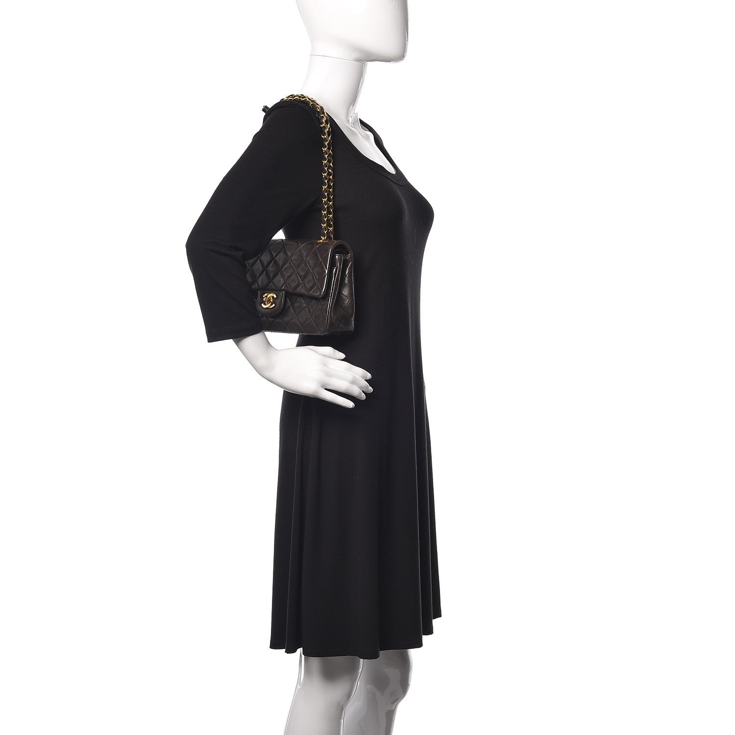 Chanel Lambskin Quilted Small Double Flap Black 3 of 18
