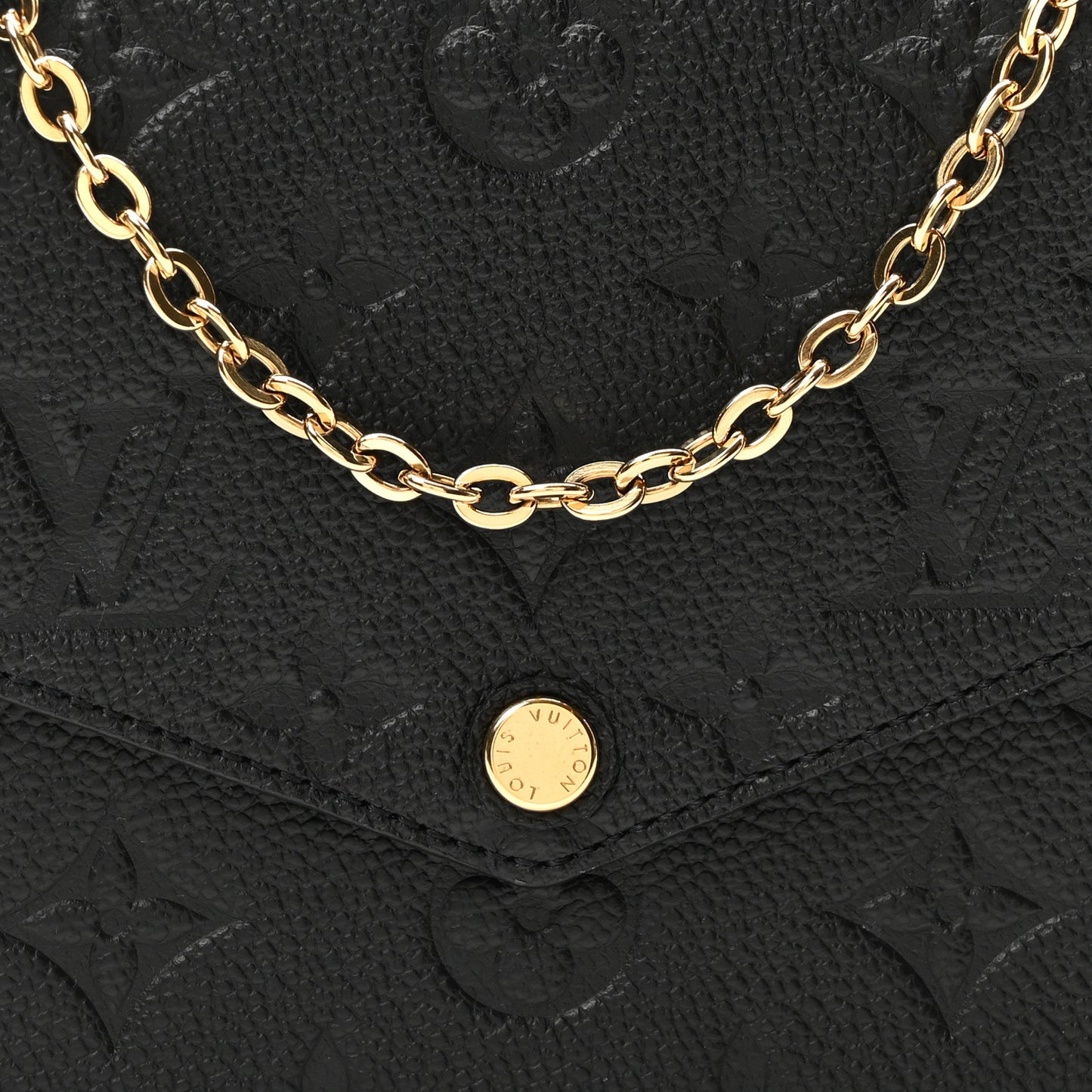Empreinte Pochette Felicie Chain Wallet Black