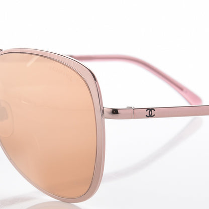 Chanel 18K Pilot Summer Sunglasses 4223 Pink Gold 6 of 8