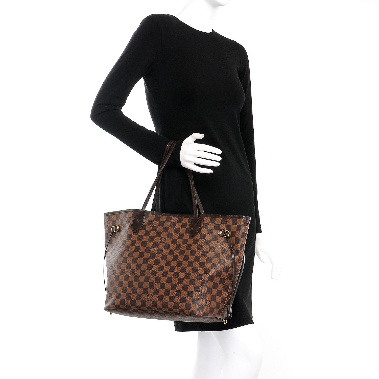 Louis Vuitton Damier Ebene Neverfull MM 2 of 14