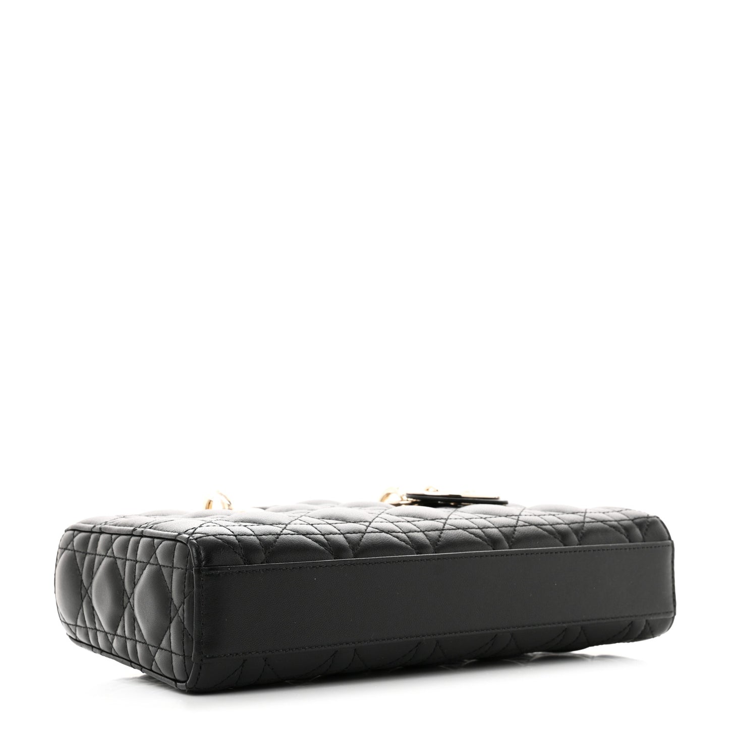Lambskin Cannage Medium Lady D-Joy Black