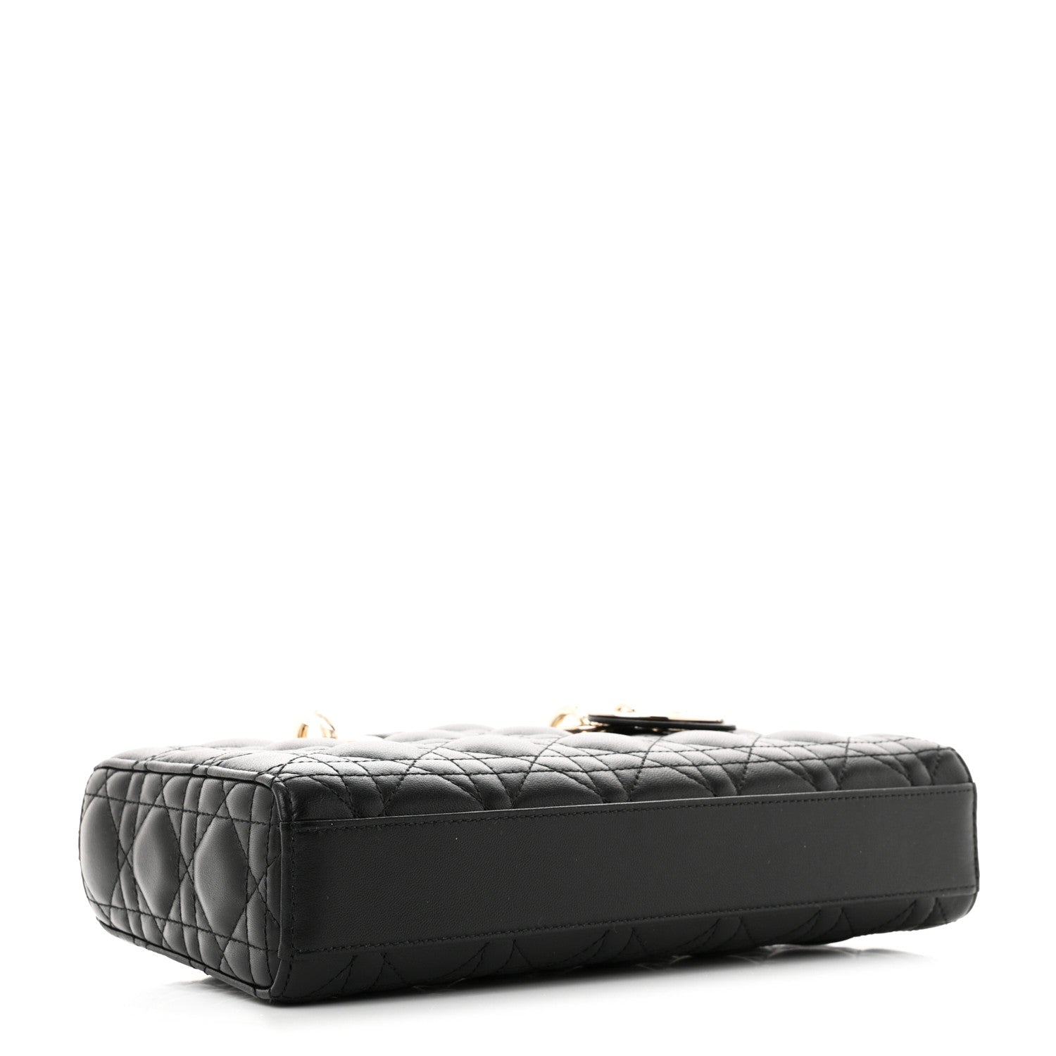 Christian Dior Lambskin Cannage Medium Lady D-Joy Black 4 of 12
