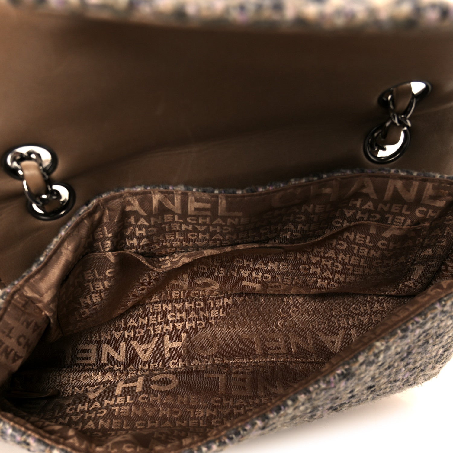 Chanel Tweed Small Fantasy Flap Grey 5 of 12