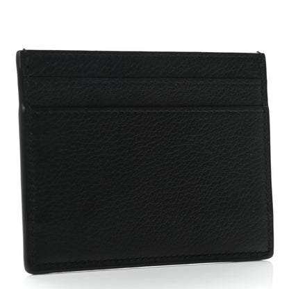 Saint Laurent Calfskin Tiny Cassandre Credit Card Case Black 3 of 6