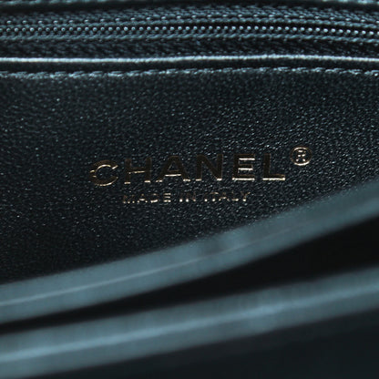 Chanel Lambskin Chevron Quilted Small Trendy CC Dual Handle Flap Bag Black 6 of 9