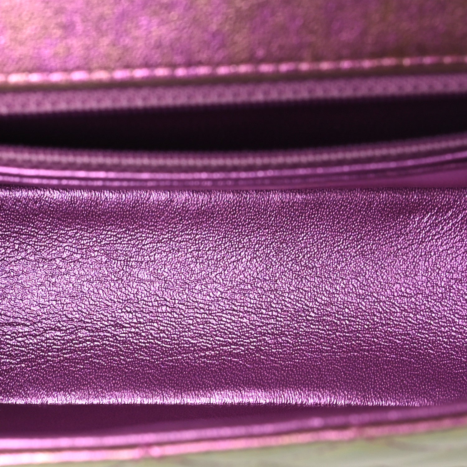 Chanel Iridescent Lambskin Quilted Mini Rectangular Flap Purple 5 of 11