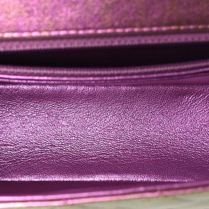 Chanel Iridescent Lambskin Quilted Mini Rectangular Flap Purple 5 of 11