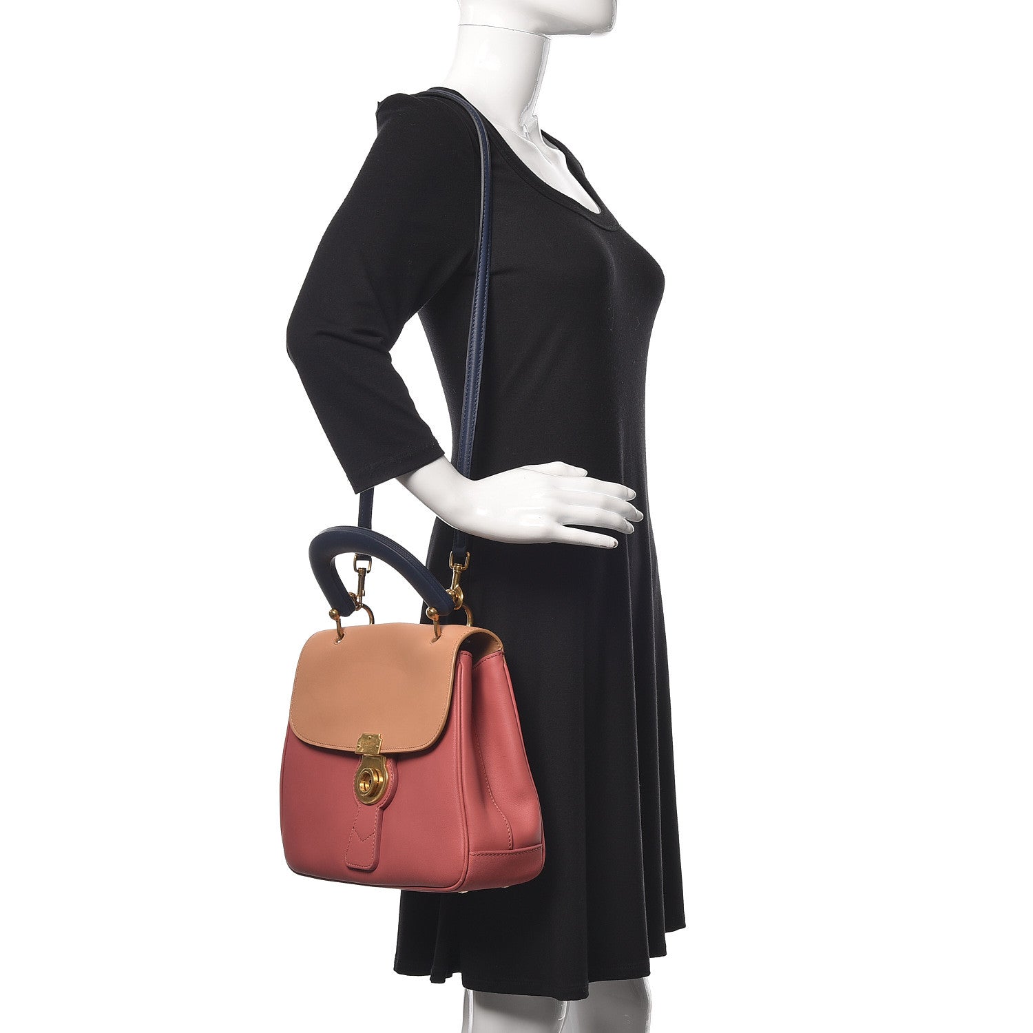 Burberry Trench Calfskin Medium DK88 Top Handle Bag Blossom Pink Pale Clementine 2 of 15