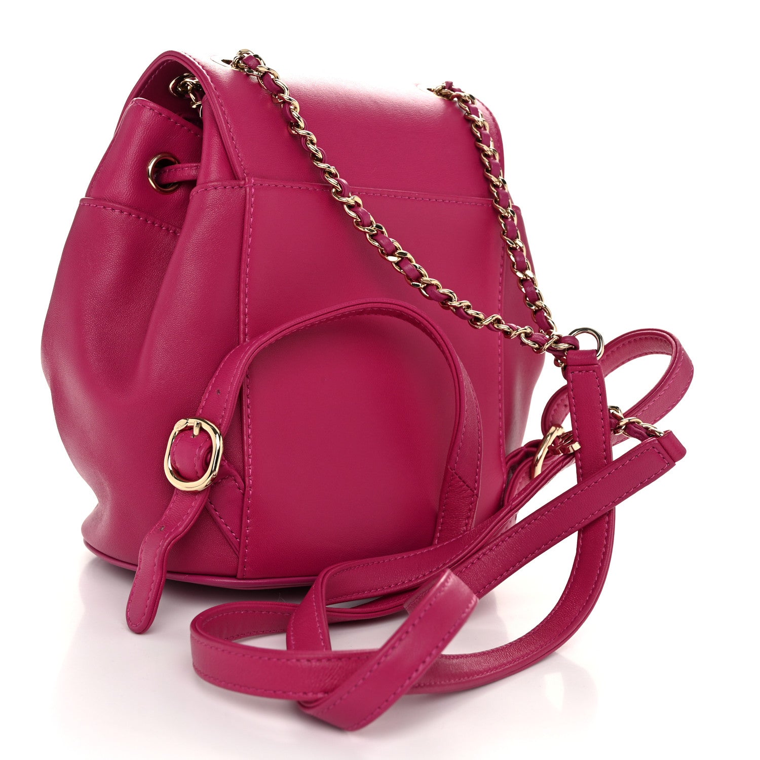 Chanel Lambskin CC Mania Backpack Pink 3 of 10