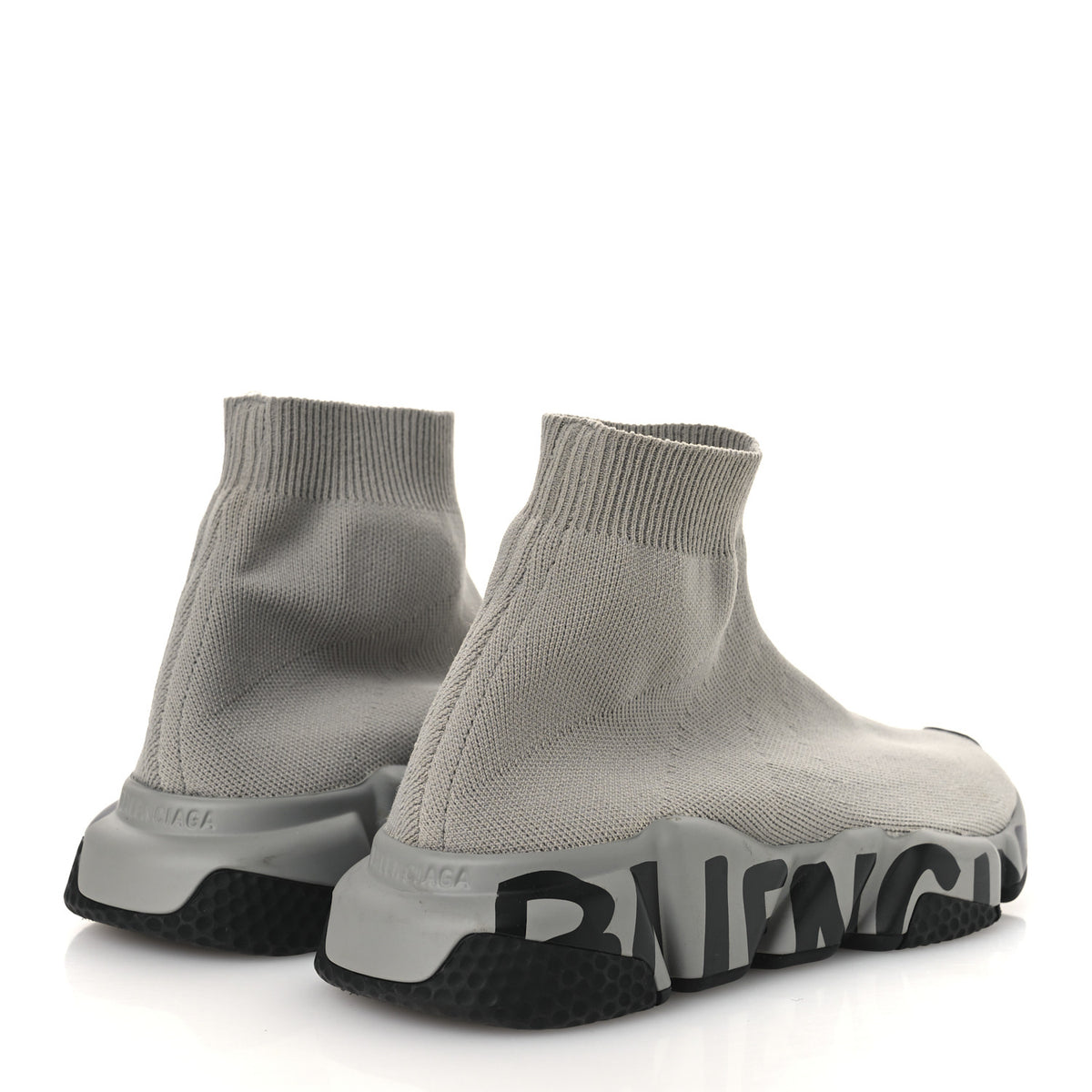 Neoprene Knit Womens Speed Graffiti Sneakers 38 Grey Black