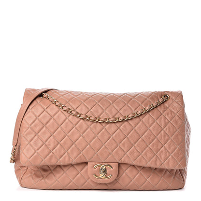 Chanel Calfskin Quilted XXL Travel Flap Bag Camel 2 of 10