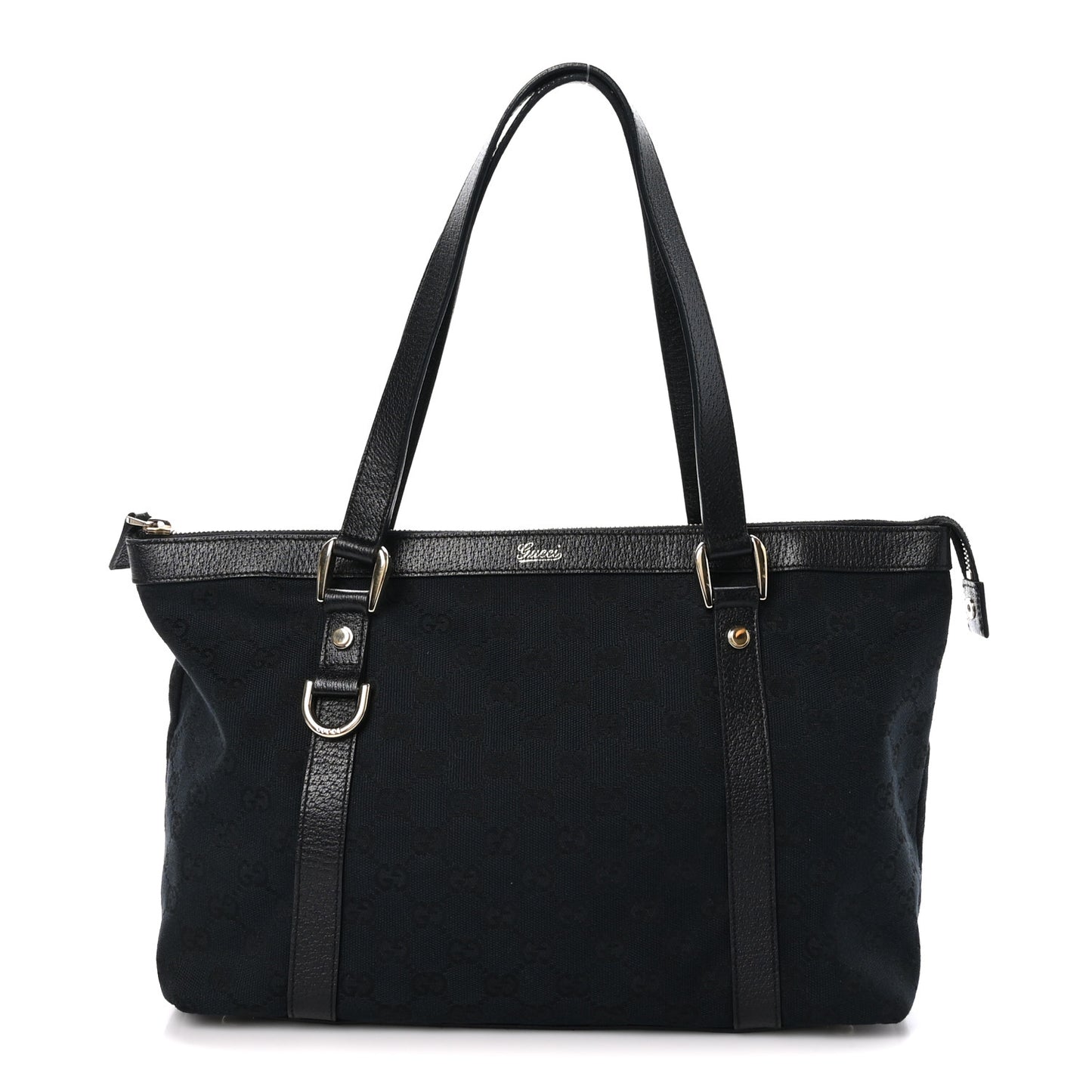 Monogram Medium Abbey Tote Black