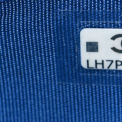 Chanel Caviar Quilted Studded CC Card Holder Blue 8 of 9