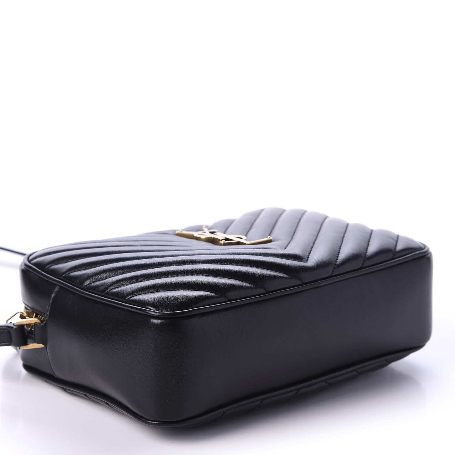 Saint Laurent Calfskin Matelasse Monogram Lou Camera Bag Black 4 of 10