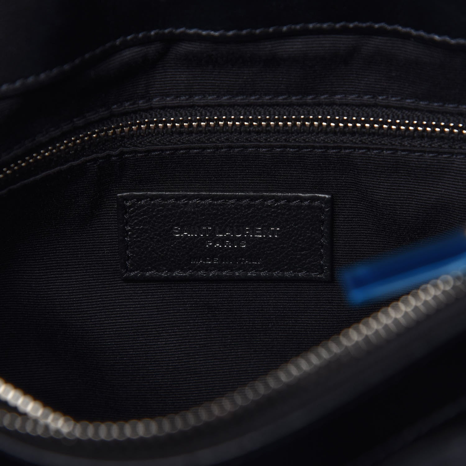 Saint Laurent Calfskin Y Quilted Monogram Medium Loulou Chain Satchel Black 8 of 10