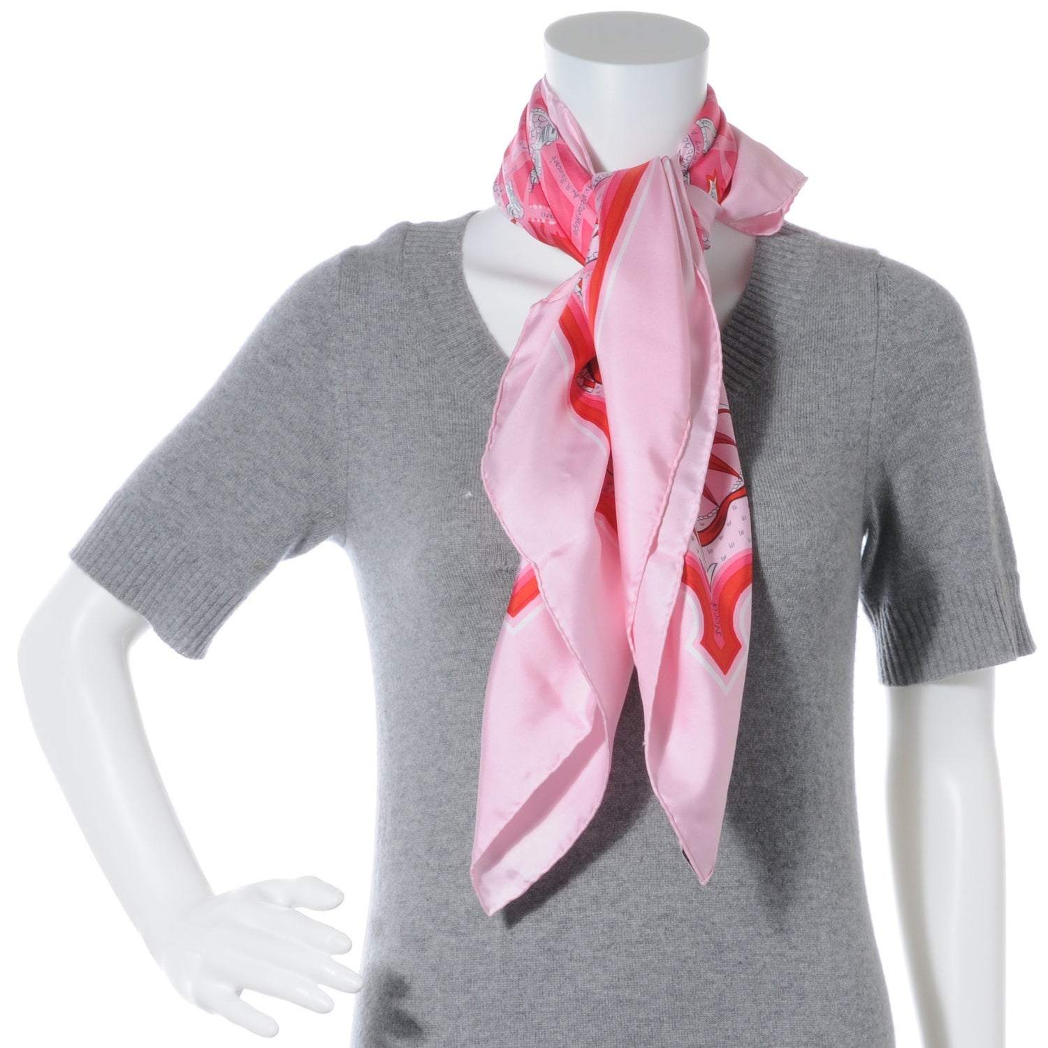 Hermes Silk Les Amoureux de Paris Scarf 90 3 of 6