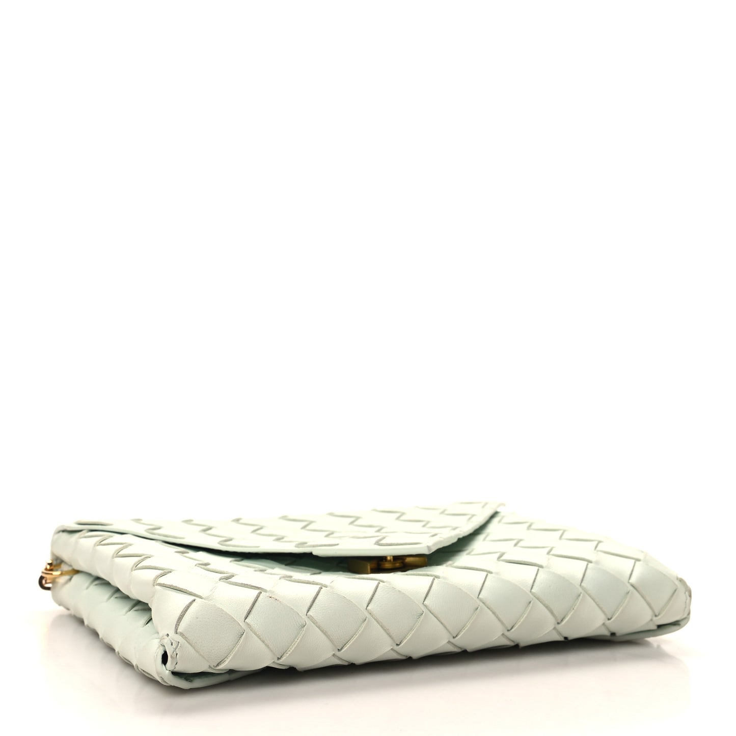 Nappa Intrecciato Envelope Pouch Glacier
