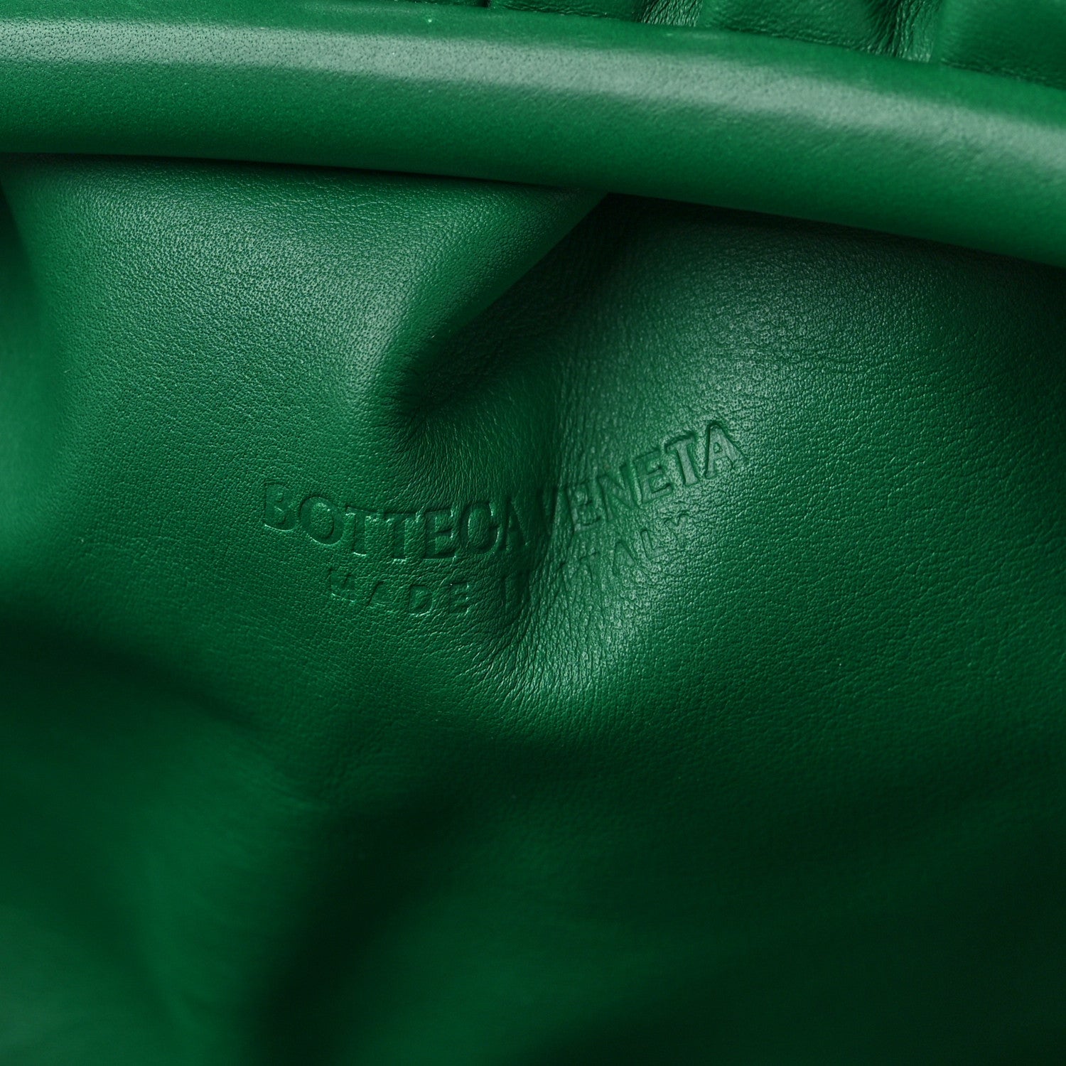 Bottega Veneta Smooth Butter Calf The Pouch Oversized Clutch Racing Green 7 of 9